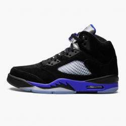 Stockx Air Jordan 5 Retro Racer Blue With Black Blue Women/Men Jordan Shoes