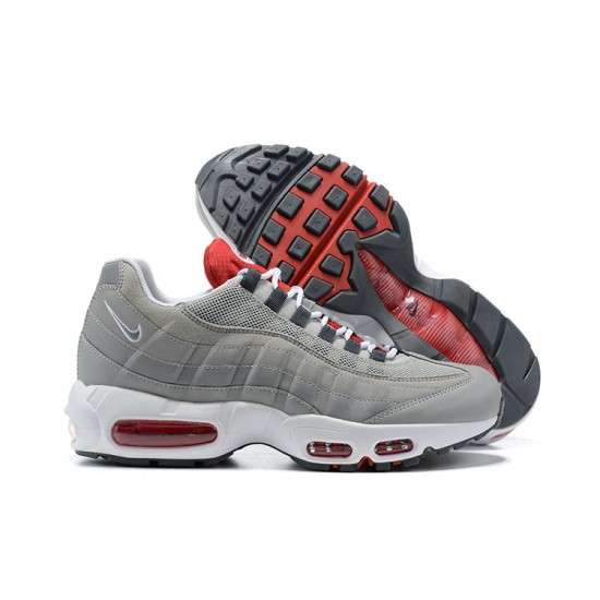 Stockx Nike Air Max 95 TT Grey White and Red Men Running Shoes 