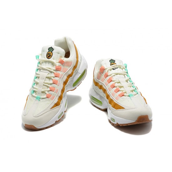 Stockx Nike Air Max 95 TT White  Green Brown Men Running Shoes CZ0154-100 