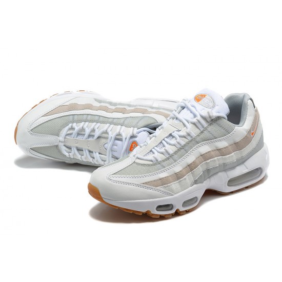 Stockx Nike Air Max 95 TT White Grey and Orange Men Running Shoes DM0011-100 