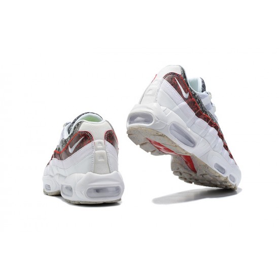 Stockx Nike Air Max 95 TT White and Red Men Running Shoes