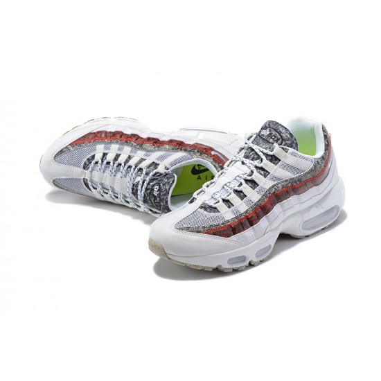 Stockx Nike Air Max 95 TT White and Red Men Running Shoes