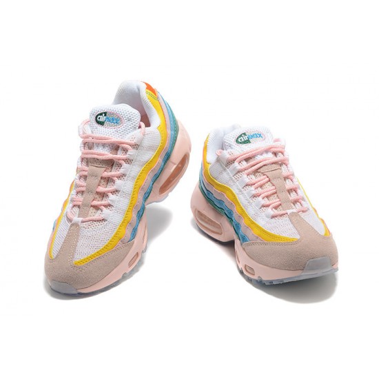 Stockx Nike Air Max 95 TT Yellow Pink White Women Running Shoes DQ9323-200