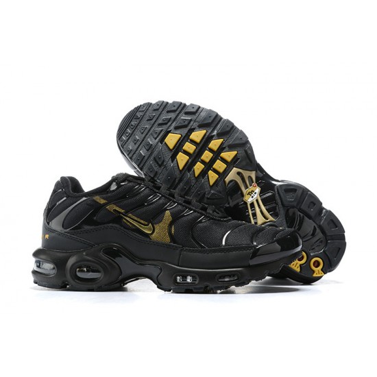 Stockx Nike Air Max Plus Tn Men Black Gold Shoes