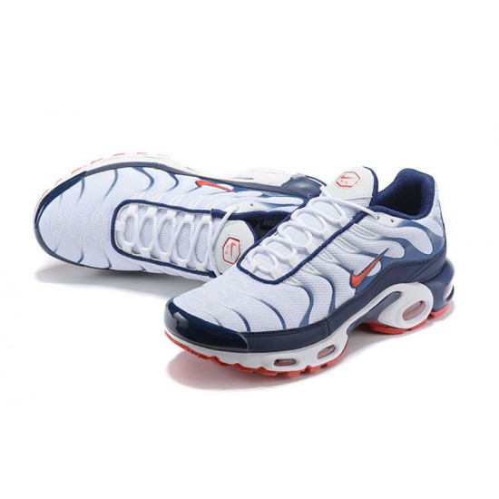 Stockx Nike Air Max Plus Tn Men QS White Blue and Red Shoes