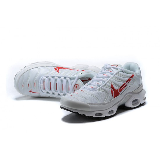 Stockx Nike Air Max Plus Tn Men White Red CU3454-100 Shoes