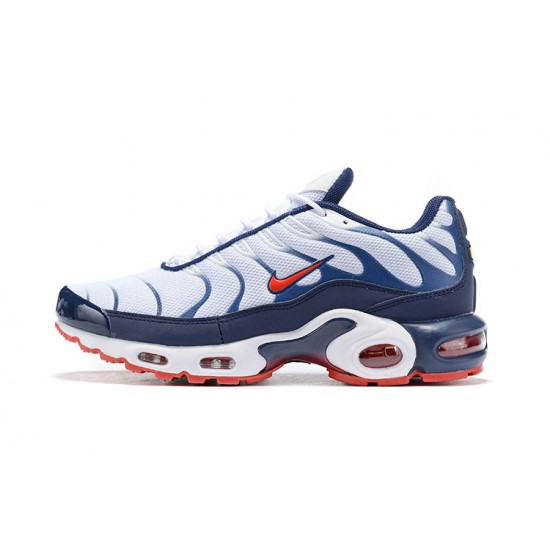 Stockx Nike Air Max Plus Tn Men QS White Blue and Red Shoes