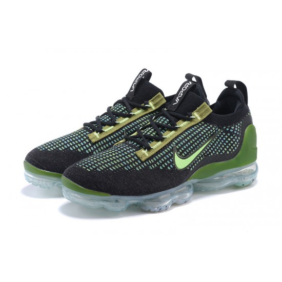 Stockx Nike Air VaporMax 2021 Flyknit Women/Men Black Green DQ7640-001 Shoes