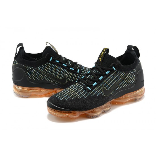 Stockx Nike Air VaporMax 2021 Flyknit Women/Men Black Orange Shoes