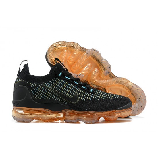 Stockx Nike Air VaporMax 2021 Flyknit Women/Men Black Orange Shoes