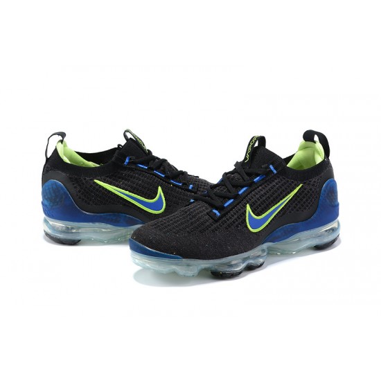 Stockx Nike Air VaporMax 2021 Flyknit Women/Men Blue Black and Green Shoes