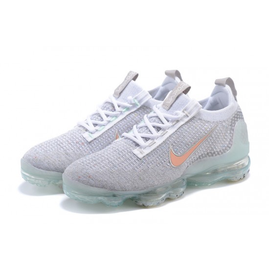 Stockx Nike Air VaporMax 2021 Flyknit Women/Men Grey Orange DH4090-002 Shoes