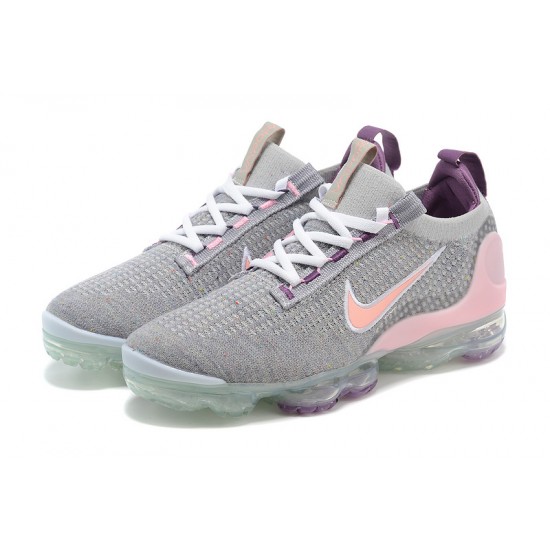 Stockx Nike Air VaporMax 2021 Flyknit Women/Men Grey and Pink Shoes