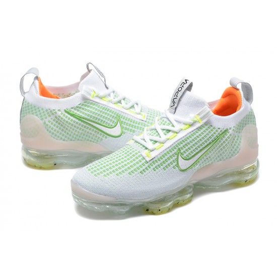 Stockx Nike Air VaporMax 2021 Flyknit Women/Men White Green FD0871-100 Shoes 