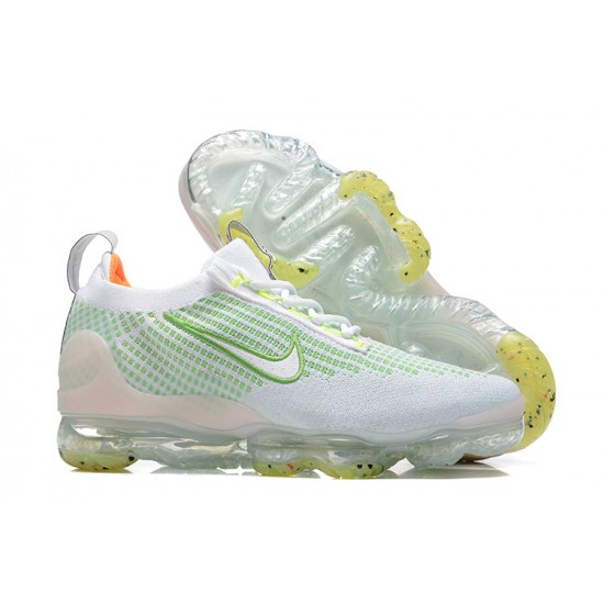 Stockx Nike Air VaporMax 2021 Flyknit Women/Men White Green FD0871-100 Shoes 