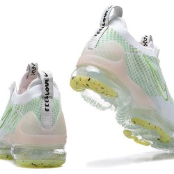 Stockx Nike Air VaporMax 2021 Flyknit Women/Men White Green FD0871-100 Shoes 