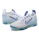 Stockx Nike Air VaporMax 2021 Flyknit Women/Men White and Blue Shoes