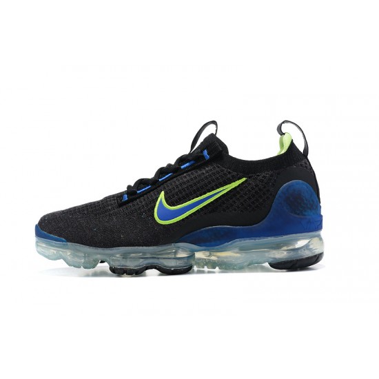 Stockx Nike Air VaporMax 2021 Flyknit Women/Men Black Green and Blue Shoes