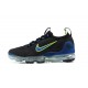 Stockx Nike Air VaporMax 2021 Flyknit Women/Men Black Green and Blue Shoes