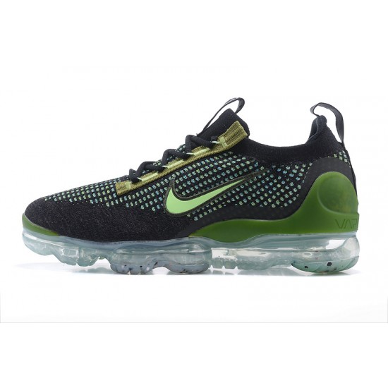 Stockx Nike Air VaporMax 2021 Flyknit Women/Men Black Green DQ7640-001 Shoes