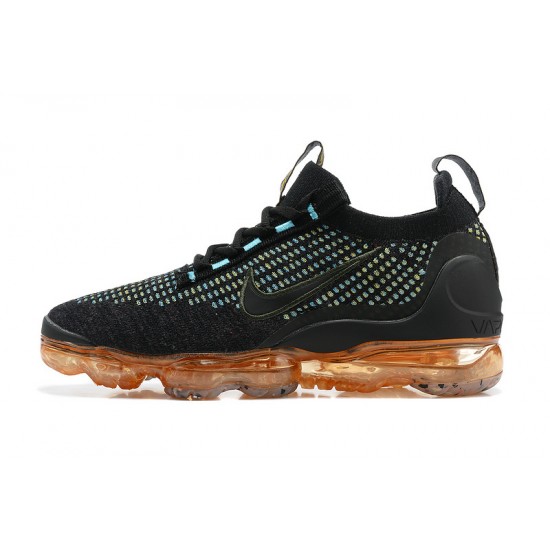 Stockx Nike Air VaporMax 2021 Flyknit Women/Men Black Orange Shoes