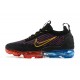 Stockx Nike Air VaporMax 2021 Flyknit Women/Men Black Red and Blue Shoes