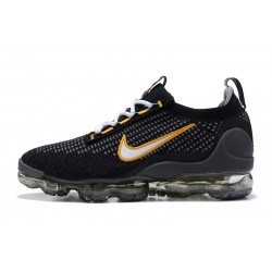 Stockx Nike Air VaporMax 2021 Flyknit Women/Men Black Yellow DH4086-001 Shoes