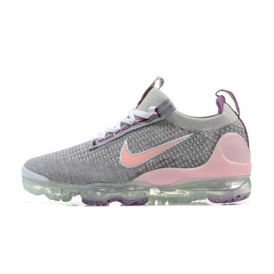 Stockx Nike Air VaporMax 2021 Flyknit Women/Men Grey and Pink Shoes