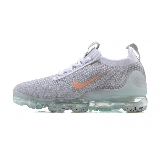 Stockx Nike Air VaporMax 2021 Flyknit Women/Men Grey Orange DH4090-002 Shoes