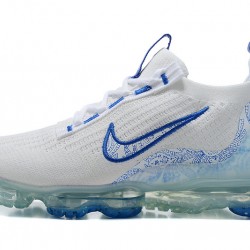 Stockx Nike Air VaporMax 2021 Flyknit Women/Men White and Blue Shoes