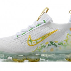 Stockx Nike Air VaporMax 2021 Flyknit Women/Men White Yellow Shoes