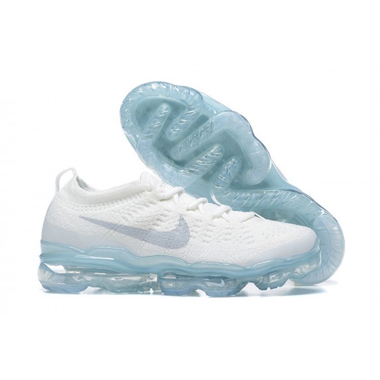 Stockx Nike Air VaporMax 2023 Flyknit Pure Women/Men Platinum White Blue DV1678-002 Shoes