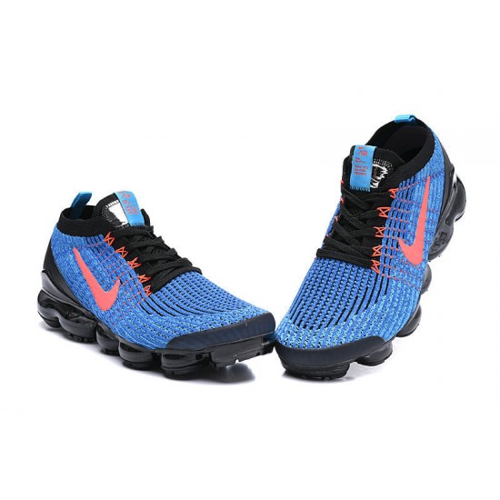 Stockx Nike Air VaporMax Flyknit 3 Black Blue Women/Men Running Shoes AJ6900-015