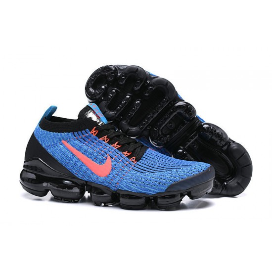 Stockx Nike Air VaporMax Flyknit 3 Black Blue Women/Men Running Shoes AJ6900-015