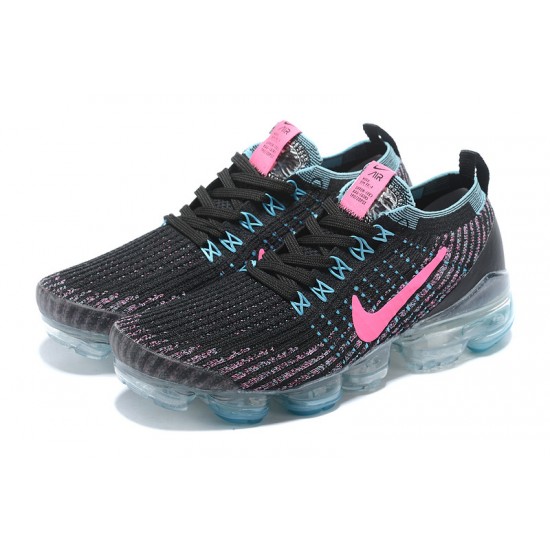 Stockx Nike Air VaporMax Flyknit 3 Black Pink Women/Men Running Shoes AJ5910-101