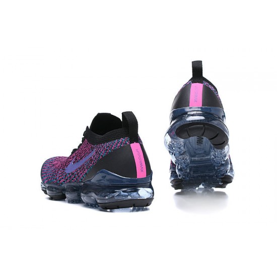 Stockx Nike Air VaporMax Flyknit 3 Black Purple Women/Men Running Shoes AJ6900-009