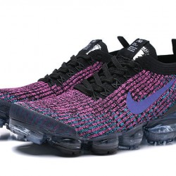 Stockx Nike Air VaporMax Flyknit 3 Black Purple Women/Men Running Shoes AJ6900-009