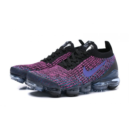 Stockx Nike Air VaporMax Flyknit 3 Black Purple Women/Men Running Shoes AJ6900-009