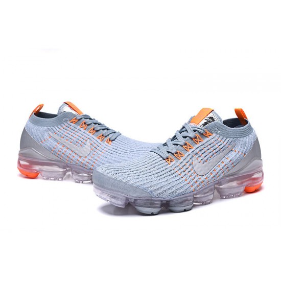 Stockx Nike Air VaporMax Flyknit 3 Grey Orange Women/Men Running Shoes AJ6900-003