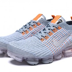 Stockx Nike Air VaporMax Flyknit 3 Grey Orange Women/Men Running Shoes AJ6900-003