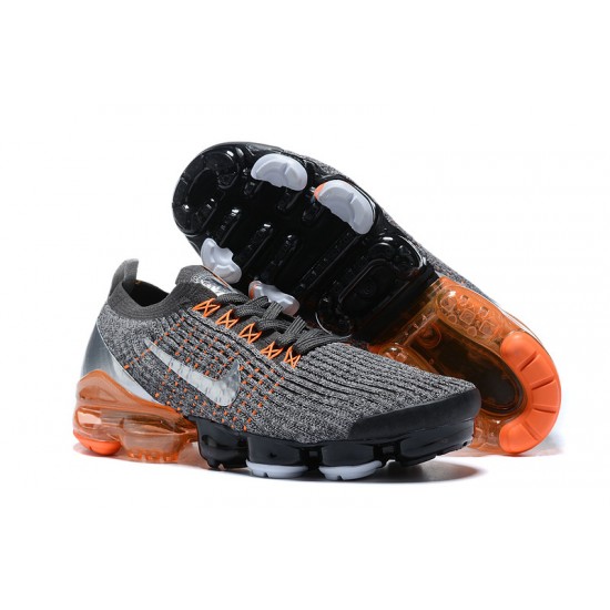 Stockx Nike Air VaporMax Flyknit 3 Grey Orange Women/Men Running Shoes AJ6900-024