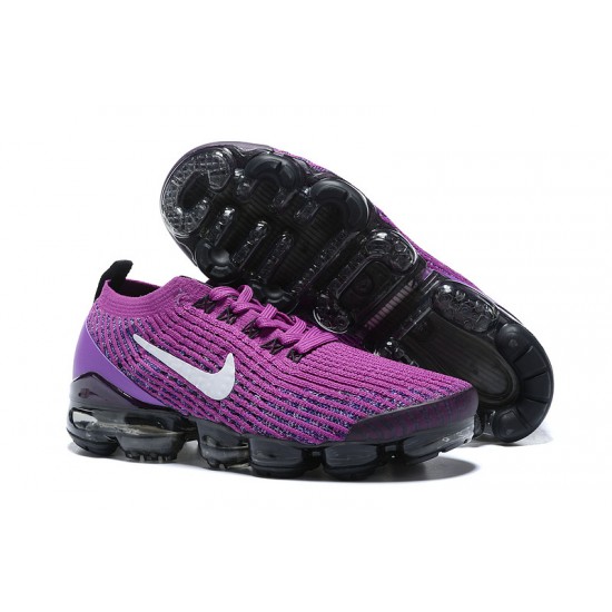 Stockx Nike Air VaporMax Flyknit 3 Purple Black Women/Men Running Shoes AJ6900-502