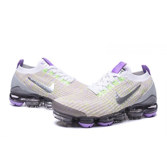 Stockx Nike Air VaporMax Flyknit 3 White Purple Women/Men Running Shoes AJ6900-102