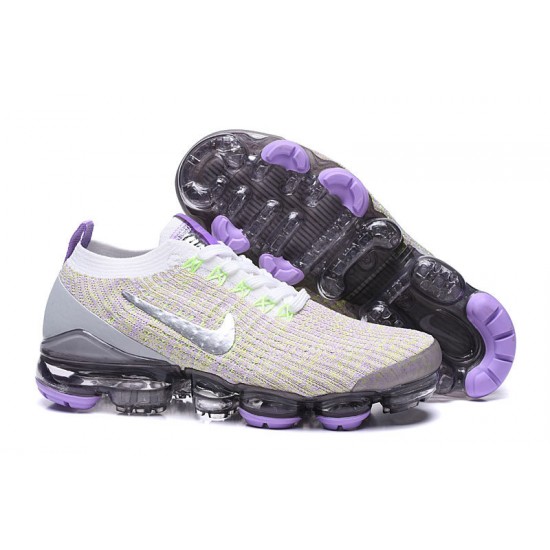 Stockx Nike Air VaporMax Flyknit 3 White Purple Women/Men Running Shoes AJ6900-102