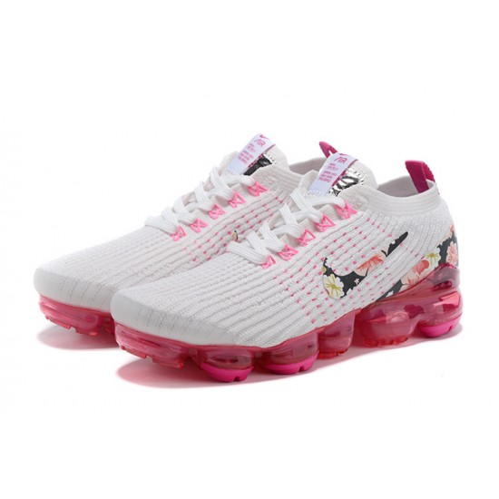 Stockx Nike Air VaporMax Flyknit 3 White Pink Women Running Shoes AJ6910-601