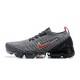 Stockx Nike Air VaporMax Flyknit 3 Grey Red Women/Men Running Shoes AJ6900-012