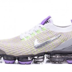 Stockx Nike Air VaporMax Flyknit 3 White Purple Women/Men Running Shoes AJ6900-102