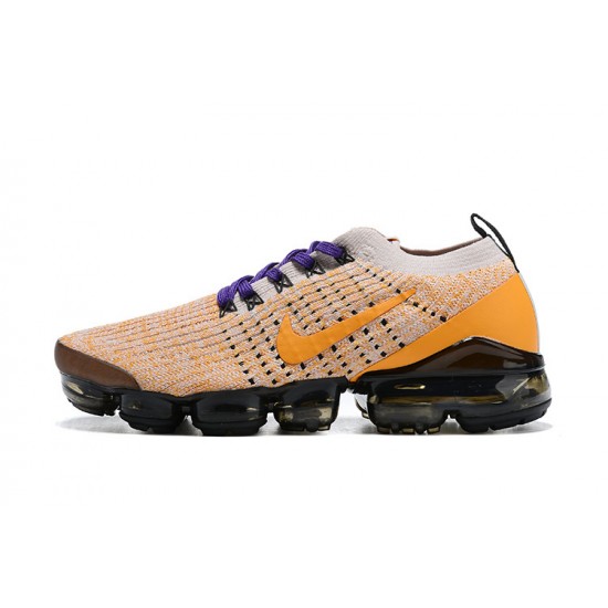 Stockx Nike Air VaporMax Flyknit 3 Yellow Purple Women/Men Running Shoes AJ6900-222