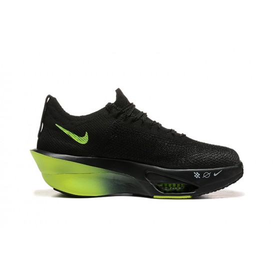 Stockx Nike Air Zoom Alphafly NEXT 3 Black and Green Women/Men Running Shoes 