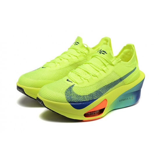 Stockx Nike Air Zoom Alphafly NEXT 3 Neongreen Women/Men Running Shoes 